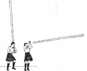 How to toss the caber
